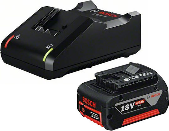 Bosch Battery Set Lithium Capacity 4Ah 18V with Charger GBA