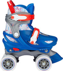 Nijdam Geo Metricker Quad Adjustable Rollers Blue Ενηλίκων/Παιδικά