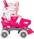 Nijdam Feather Drops Quad Einstellbar Rollers Rosa Erwachsene/Kinder