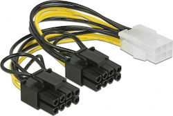 DeLock 6-Pin PCIe - 8-Pin PCIe Cable 0.15m Multicolour (85452)