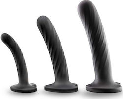 Temptasia Twist Kit 3 τμχ Dildo Μαύρο 18cm