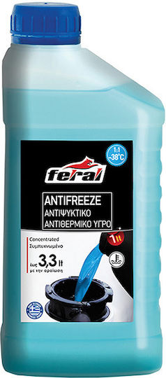 Feral Συμπυκνωμένο Αντιψυκτικό Υγρό Ψυγείου Αυτοκινήτου -50°C Μπλε Χρώμα 1lt