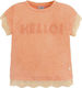 Mayoral Kids Blouse Short Sleeve Orange