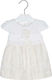 Mayoral Kids Dress Sleeveless White