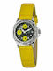 Justina Women's Watch Chronograph with Yellow Leather Strap