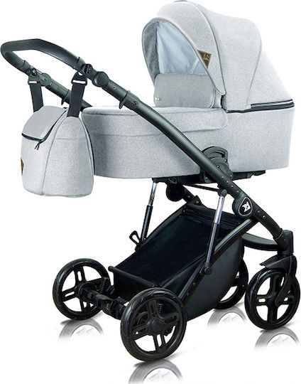 Milu Kids Atteso Бебешка количка 3 в 1 Светло сиво