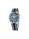 Justina Watch with Blue Rubber Strap 11910A