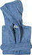 Das Home Kids Hooded Bathrobe Casual Blue