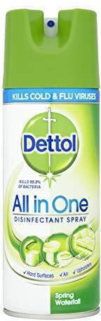 Dettol All In One Καθαριστικό Spray Γενικής Χρήσης με Απολυμαντική Δράση Spring Waterfall 400ml