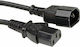 Roline IEC C14 - IEC C13 Cable 1.8m Μαύρο 19.08.1515