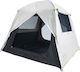 Bigfour Domino 3 Σκηνή Camping Igloo Λευκή με Διπλό Πανί 3 Εποχών για 3 Άτομα 210x210x170εκ.