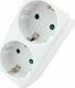 Entac EPAG-2EE T-Shaped Wall Plug 2 Positions