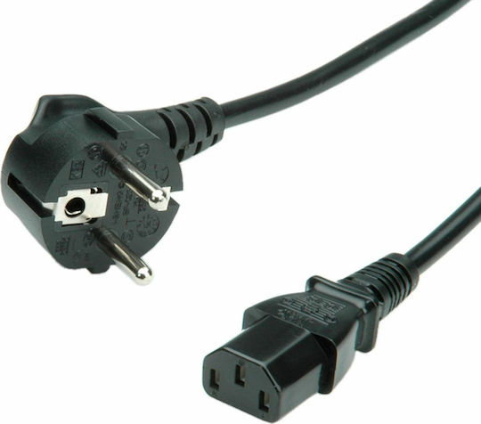Roline Schuko - IEC C13 Cable 3m Μαύρο 19.08.1030-50