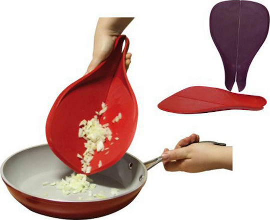 Espiel Rectangular Plastic Chopping Board Red 36x24cm 4pcs