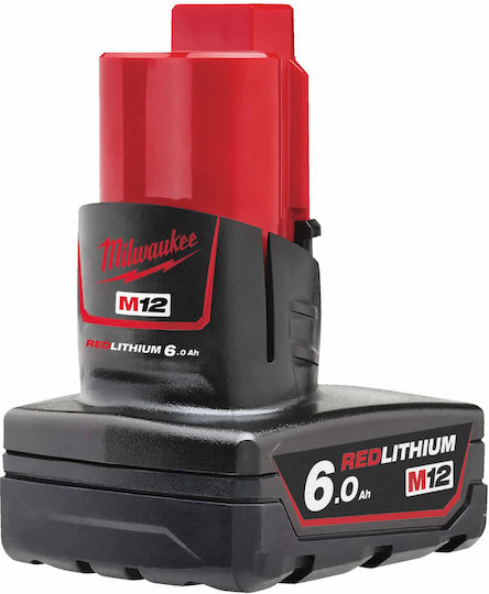 Milwaukee Батерия за Инструменти Литиеви 12V с Капацитет 6Ах M12b6