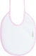 Figlio Bino Bib Fabric with Lace Band Pink