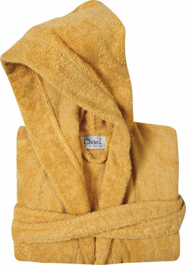 Das Home Kids Hooded Bathrobe Casual Yellow