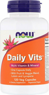 Now Foods Daily Vits Βιταμίνη Energy 120 φυτικές κάψουλες