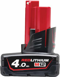 Milwaukee Werkzeugbatterie Lithium 12V M12b4 Milwaukee Werkzeugbatterie Lithium 12V M12b4
