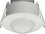 Hager Motion Sensor with Range 6m Recessed Ceiling Range in White Color EE805A