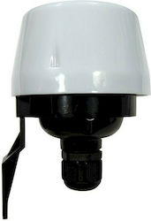 Spot Light Φωτοκύτταρο Μέρας Νύχτας Τοίχου 20Α 230V IP44 σε Λευκό Χρώμα 7005