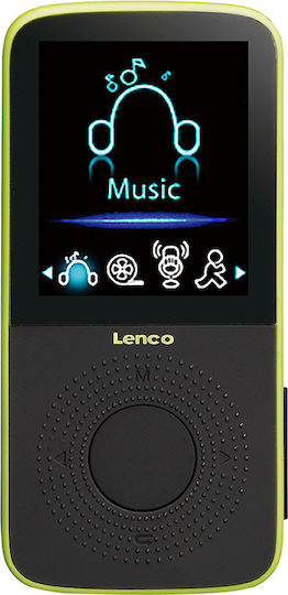 Lenco Podo 153 MP3 Player (4GB) με Οθόνη TFT 1.8" Πράσινο