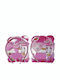 4teen-4ty Set Kids Hair Clips with Rubber Band / Hair Clasp in Pink Colour 10 Pieces