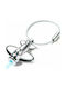 Troika Keychain Light Flight Metallic with LED Silver