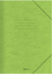 Salko Paper Φάκελος Πρεσπάν με Λάστιχο και Αυτιά για Χαρτί A4 Πράσινος 25cmΧ35cm -Λαχανί