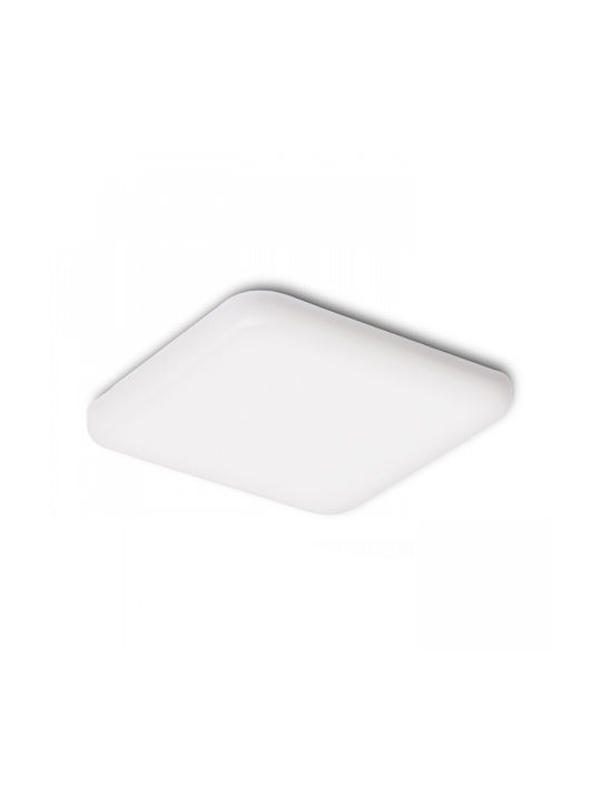 Rendl Light Studio Beli SQ 10 Outdoor Ceiling Flush Mount with Integrated LED in White Color R13521