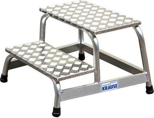 Krause Stabilo Σκαλοσκαμπό Αλουμινίου 2 Σκαλιών 41cm