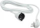 Tayg H05VV-F 1 Platz mit Kabel 7m Weiß