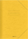 Salko Paper Φάκελος Πρεσπάν με Λάστιχο και Αυτιά για Χαρτί A4 Κίτρινος 25x35cm