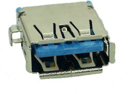 Powertech USB 3.0 Connector A Type (F, DIP) Silver (CON-U002)
