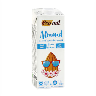 Ecomil Organic Almond Drink Enriched with Calcium No Added Sugar 1000ml