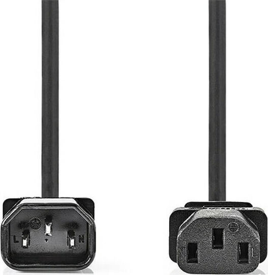 Nedis IEC C14 - IEC C13 Кабел 2м Черен (CEGT10500BK20)