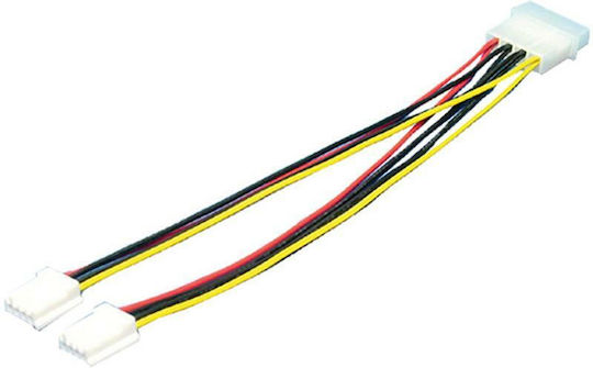 LogiLink 4-Pin Molex - 4-Pin Molex Cable 0.15m Πολύχρωμο CP0002
