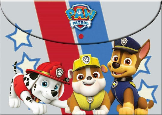 Gim Folder with Button for Paper A4 Multicolour Paw Patrol