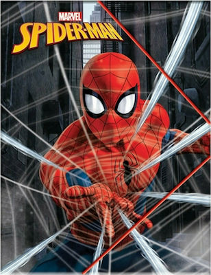 Gim Folder with Rubber Band for Paper A4 Red Spiderman