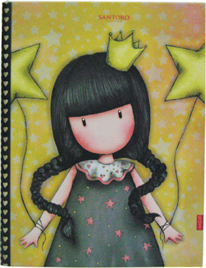 Santoro Clipboard with 2 Rings 2/26 for Paper B5 Yellow Universe 1pcs