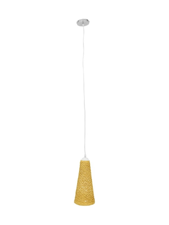 GloboStar Incass Pendant Light Suspension Bell for Socket E27 Beige