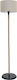 Click Vintage Floor Lamp H150xW32cm. with Socket for Bulb E27 Black