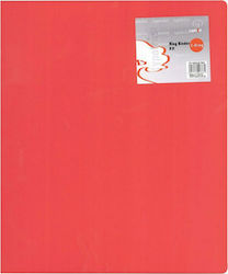 Typotrust Clipboard with 2 Rings 3/32 for Paper A4 Red 1pcs