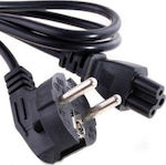 De Tech Schuko - IEC C5 Cable 1.5m Μαύρο (18028)