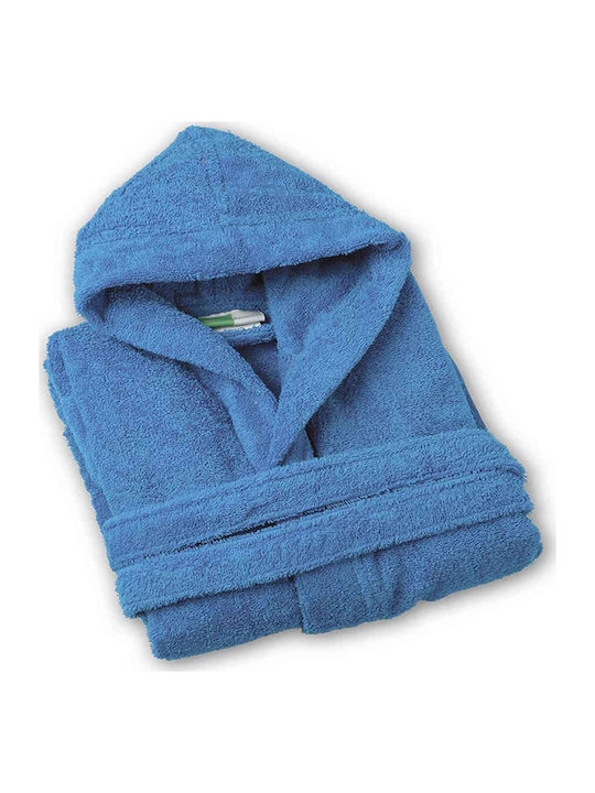 Nima Kids Hooded Bathrobe Wizard Light Blue