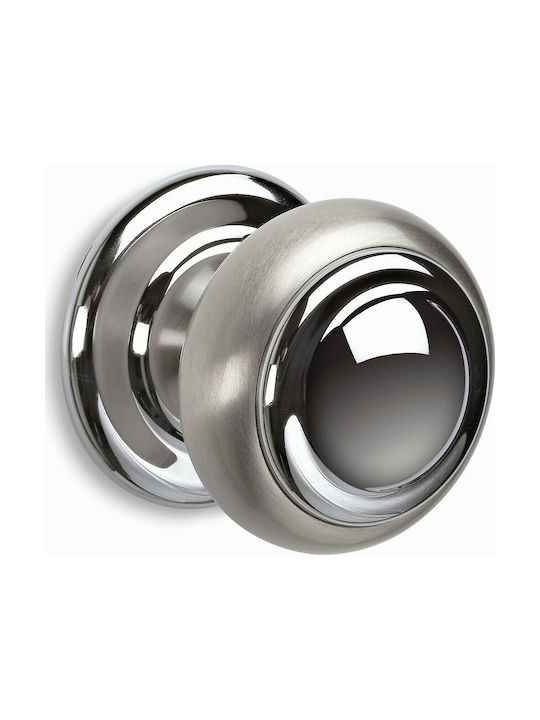 Convex Knob Front Door 141 Nickel / Chrome