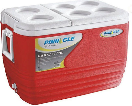 Pinnacle Eskimo 60QT Portable Fridge 57lt Red