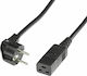 Roline Schuko - IEC C19 Cable 2m Μαύρο 19.08.1552