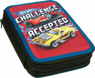 Gim Hot Wheels Challenge Pencil Case Full with 2 Compartments Multicolored