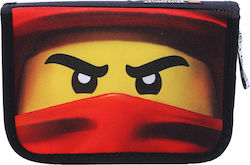 Lego Ninjago & Fire Pencil Case Full with 1 Compartment Red